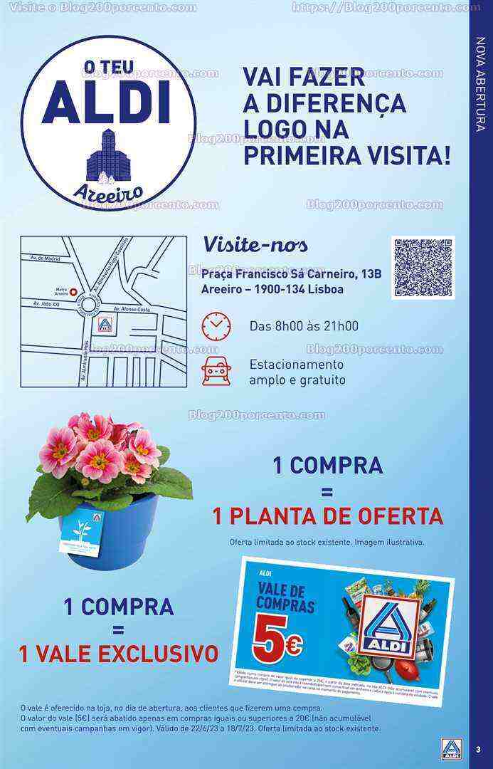 Antevisão Folheto ALDI Saldos Abertura Promoções de 21 a 27 junho