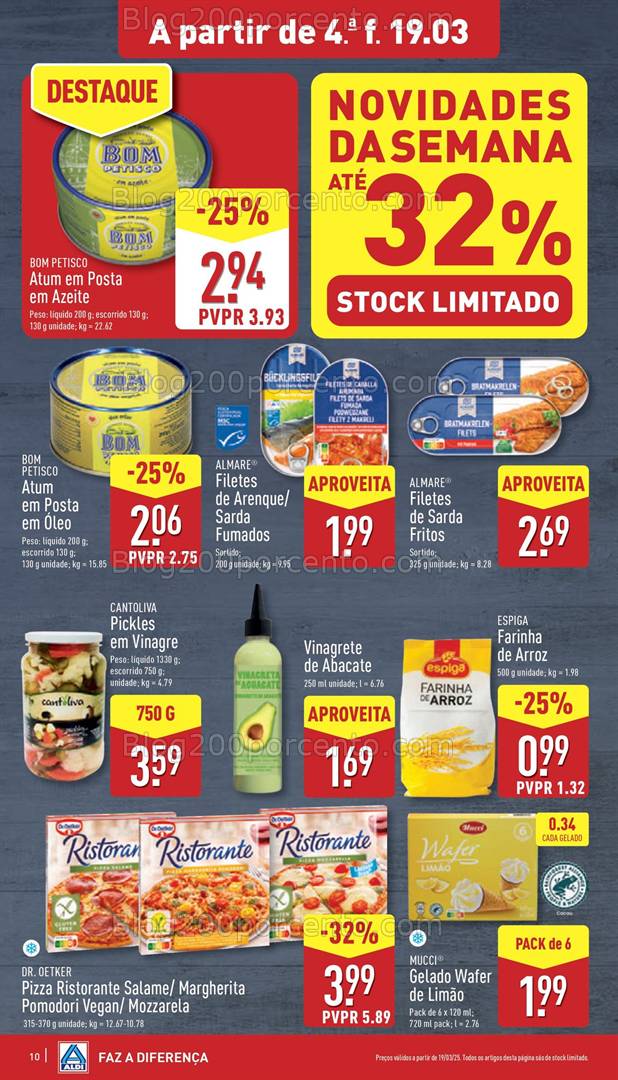 Antevisão Folheto ALDI Promoções de 19 a 25 março
