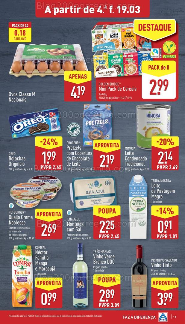 Antevisão Folheto ALDI Promoções de 19 a 25 março