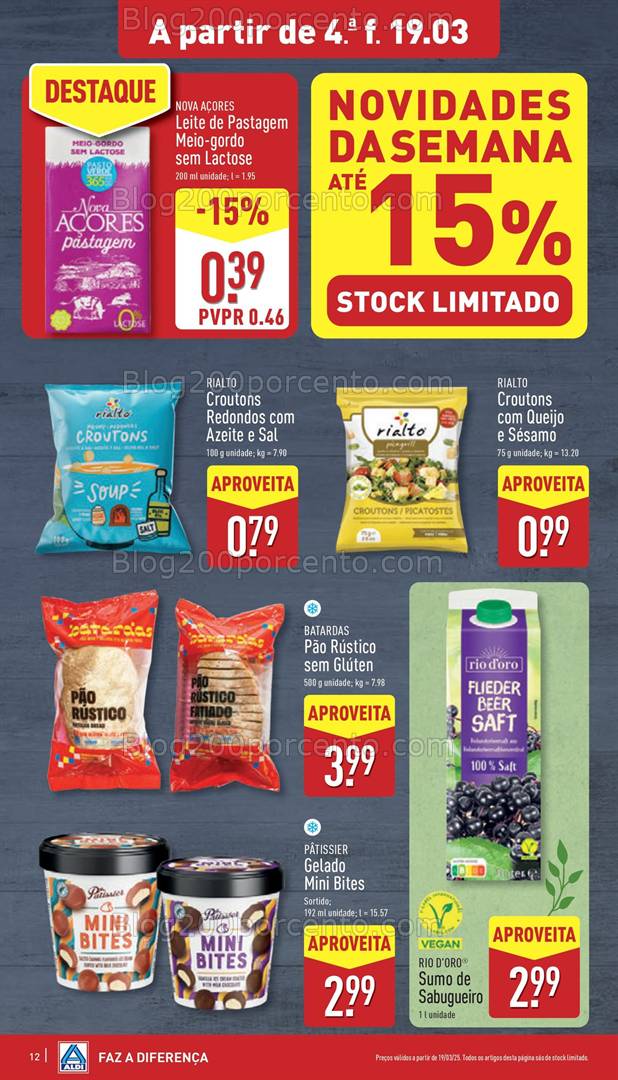 Antevisão Folheto ALDI Promoções de 19 a 25 março