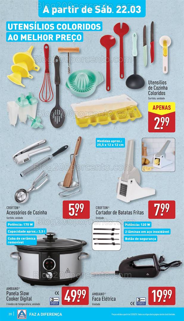 Antevisão Folheto ALDI Promoções de 19 a 25 março