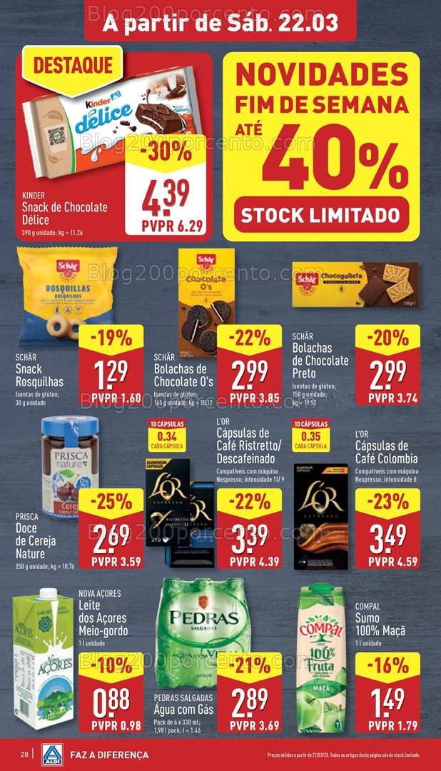 Antevisão Folheto ALDI Promoções de 19 a 25 março