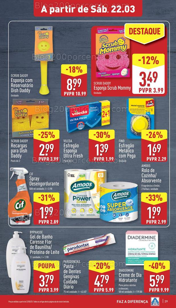 Antevisão Folheto ALDI Promoções de 19 a 25 março