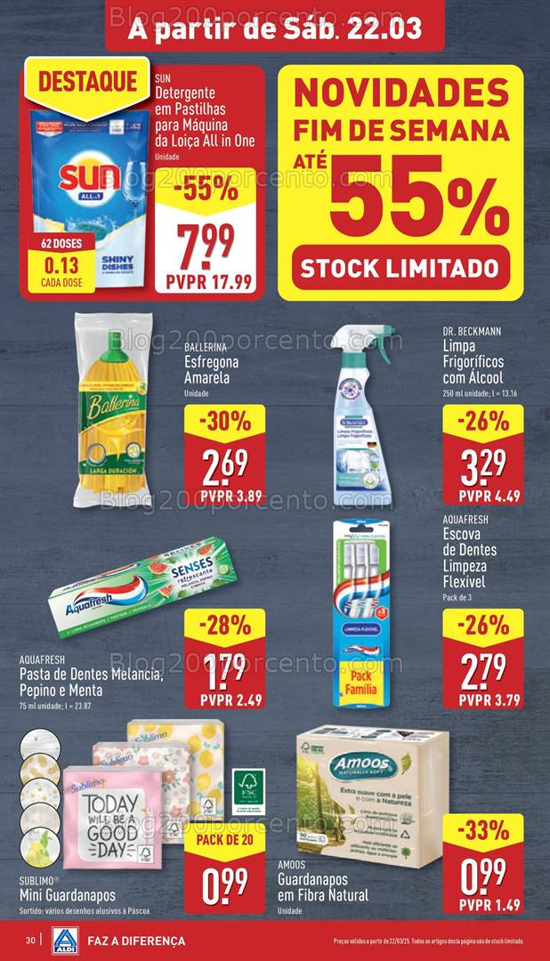 Antevisão Folheto ALDI Promoções de 19 a 25 março