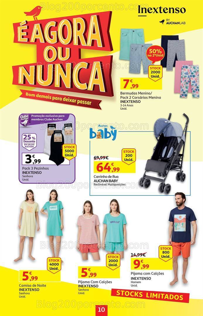Antevisão Folheto AUCHAN Agora ou Nunca Promoções de 16 maio a 2 junho