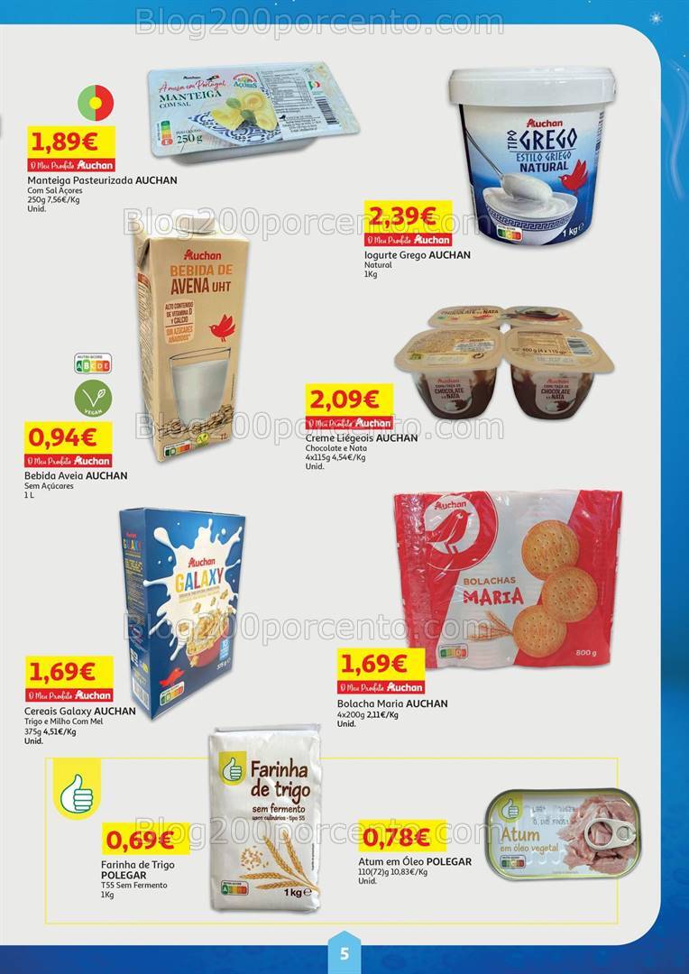 Antevisão Folheto AUCHAN Preços Congelados Promoções de 1 a 30 setembro