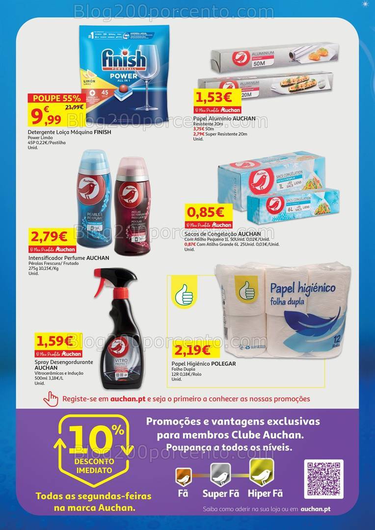 Antevisão Folheto AUCHAN Preços Congelados Promoções de 1 a 30 setembro