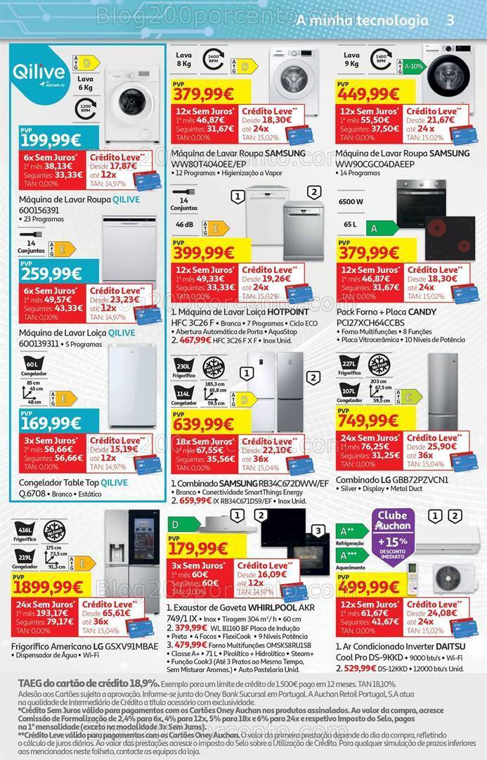 Antevisão Folheto AUCHAN Tecnologia Promoções de 18 abril a 2 maio