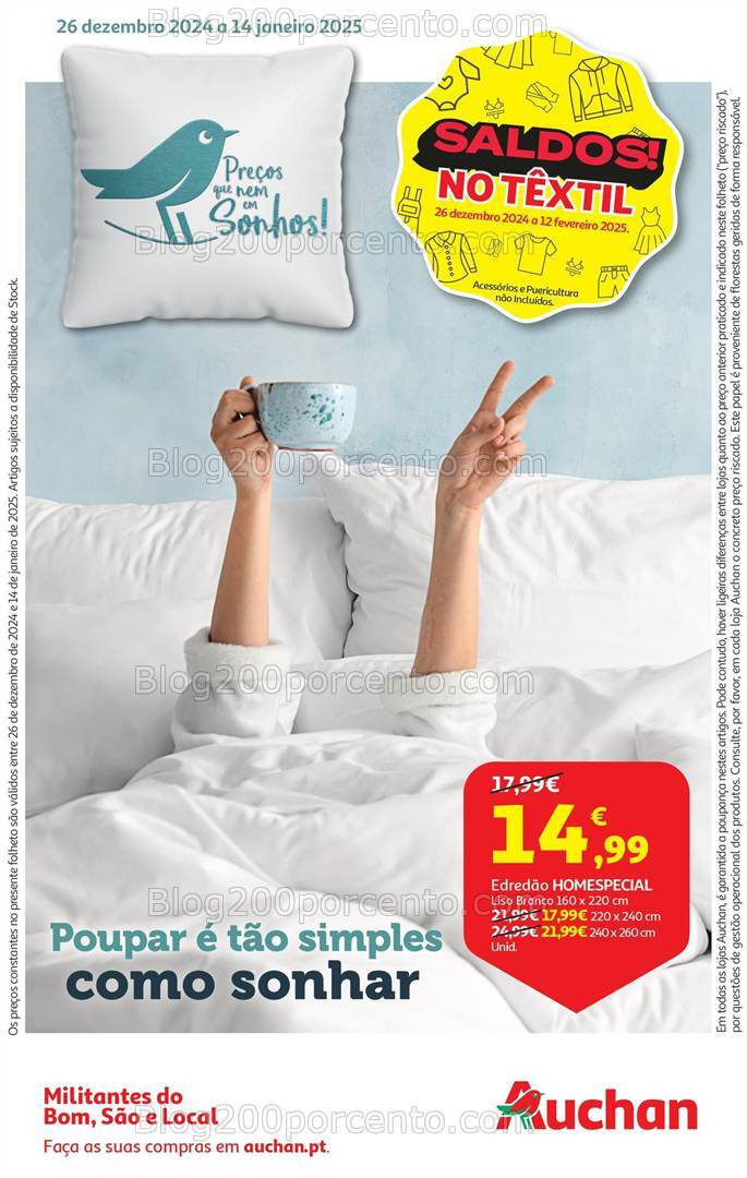 Antevisão Folheto AUCHAN Promoções 26 dezembro a 14 janeiro
