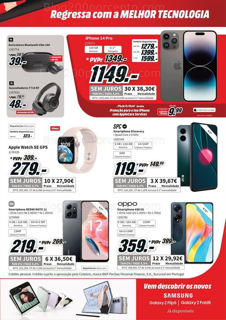 Antevisão Folheto MEDIA MARKT Black to School Promoções de 17 a 25 agosto