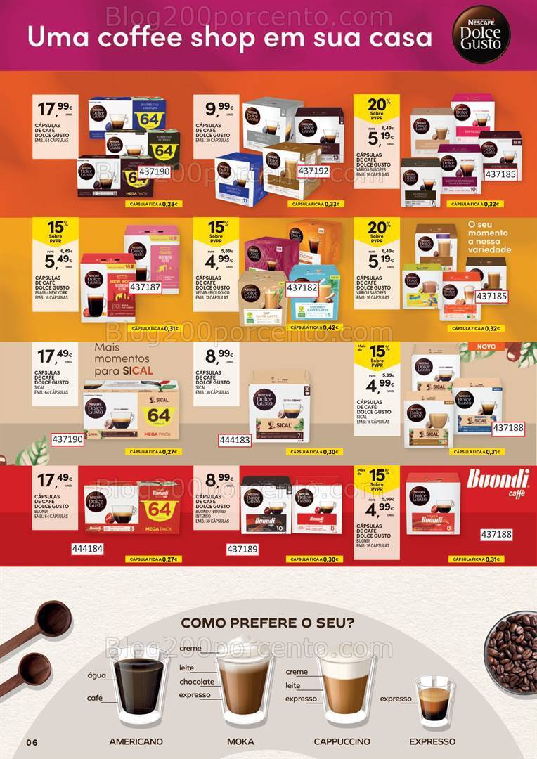 Antevisão Folheto CONTINENTE Especial Bebidas Quentes Promoções de 10 a 29 outubro