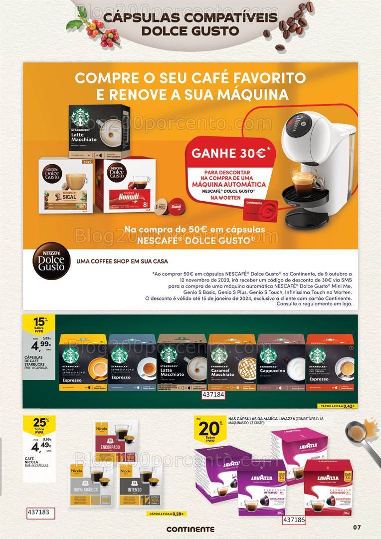 Antevisão Folheto CONTINENTE Especial Bebidas Quentes Promoções de 10 a 29 outubro