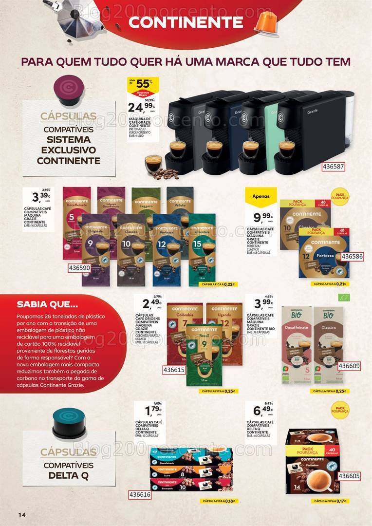 Antevisão Folheto CONTINENTE Especial Bebidas Quentes Promoções de 10 a 29 outubro