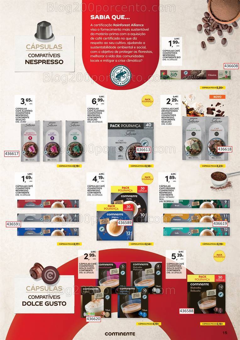 Antevisão Folheto CONTINENTE Especial Bebidas Quentes Promoções de 10 a 29 outubro