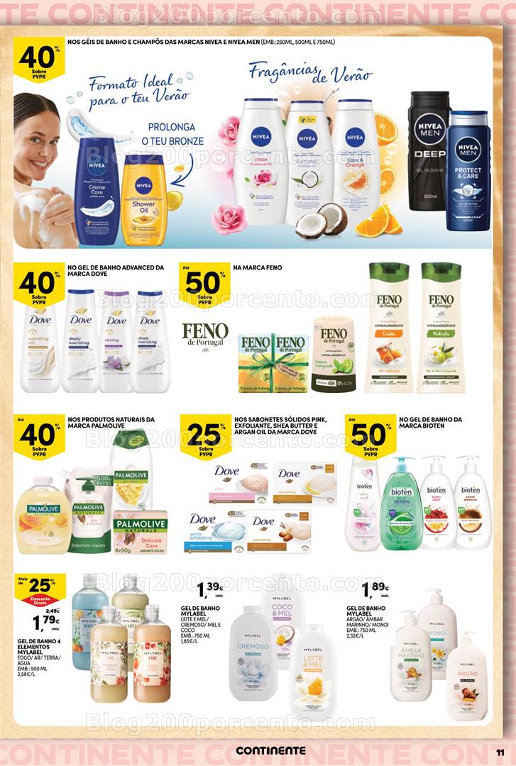 Antevisão Folheto CONTINENTE Beleza Verão Promoções de 6 a 18 maio