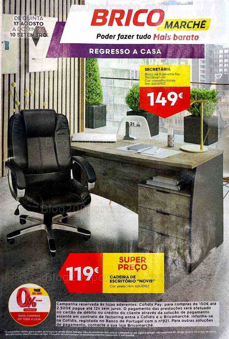 Antevisão Folheto BRICOMARCHÉ Promoções de 17 agosto a 10 setembro