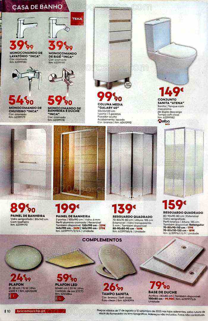 Antevisão Folheto BRICOMARCHÉ Promoções de 17 agosto a 10 setembro