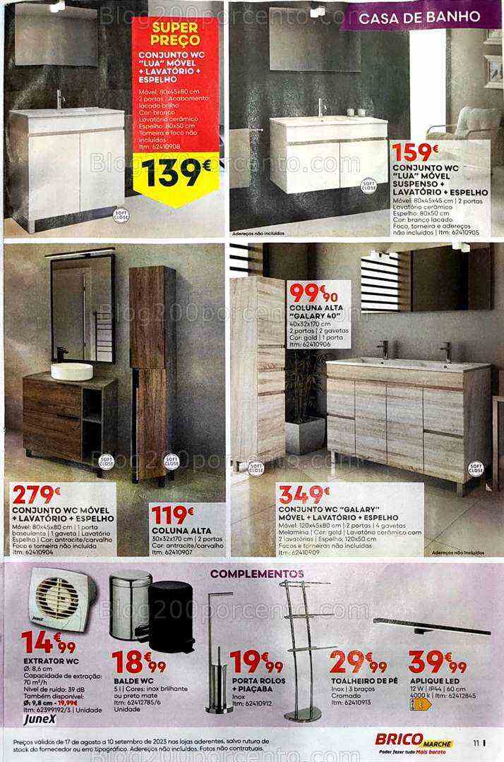 Antevisão Folheto BRICOMARCHÉ Promoções de 17 agosto a 10 setembro