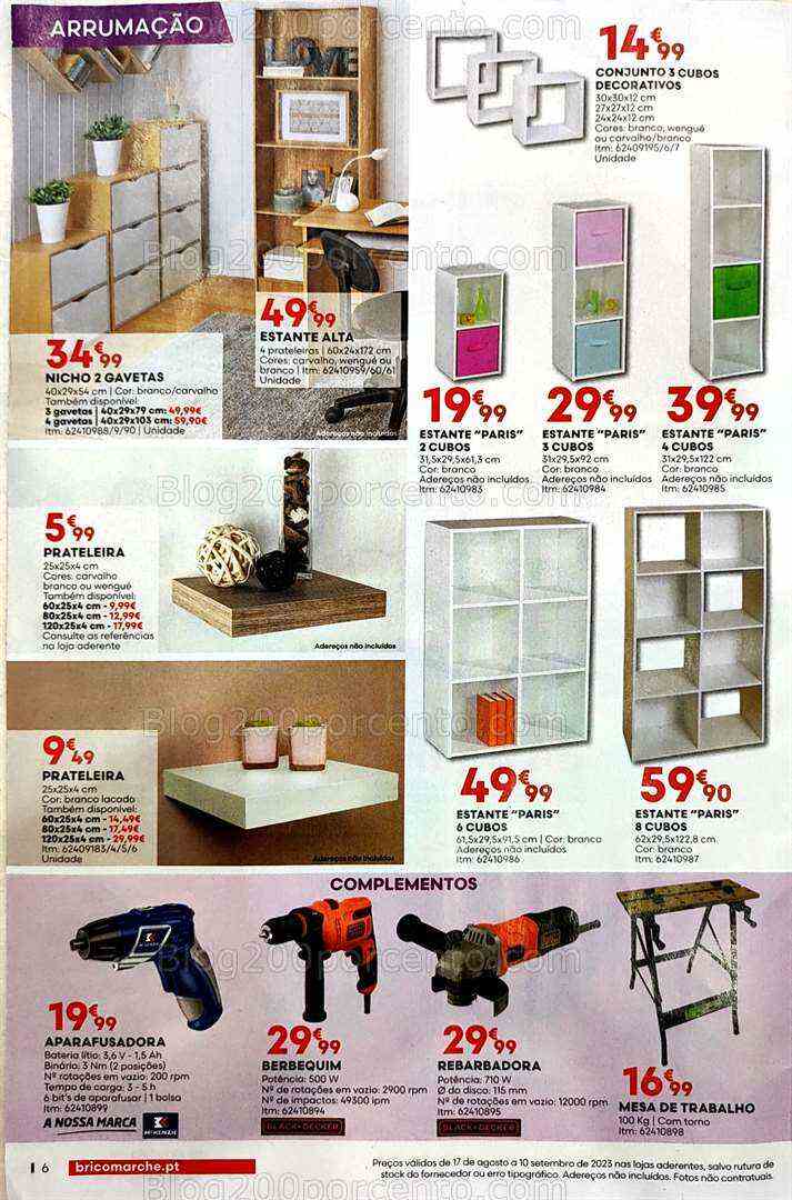 Antevisão Folheto BRICOMARCHÉ Promoções de 17 agosto a 10 setembro