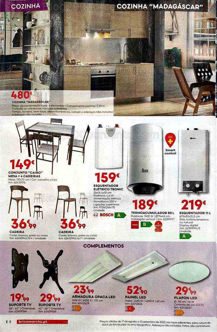 Antevisão Folheto BRICOMARCHÉ Promoções de 17 agosto a 10 setembro