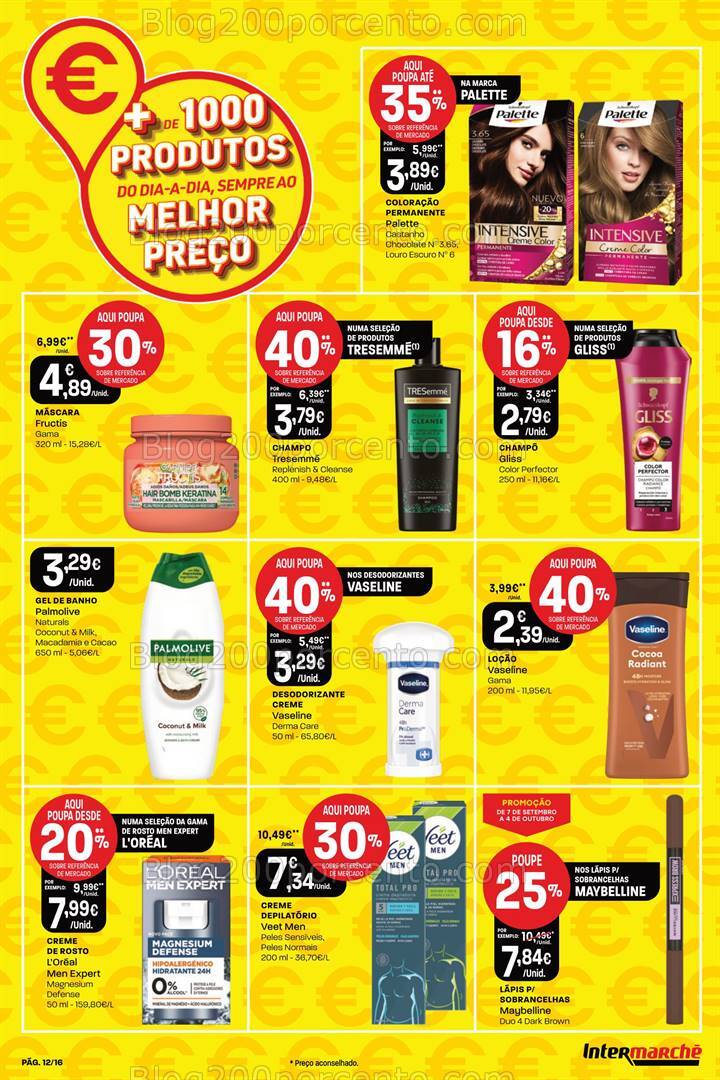 Antevisão Folheto INTERMARCHÉ Especial Preços Mais Baixos - 7 setembro a 4 outubro