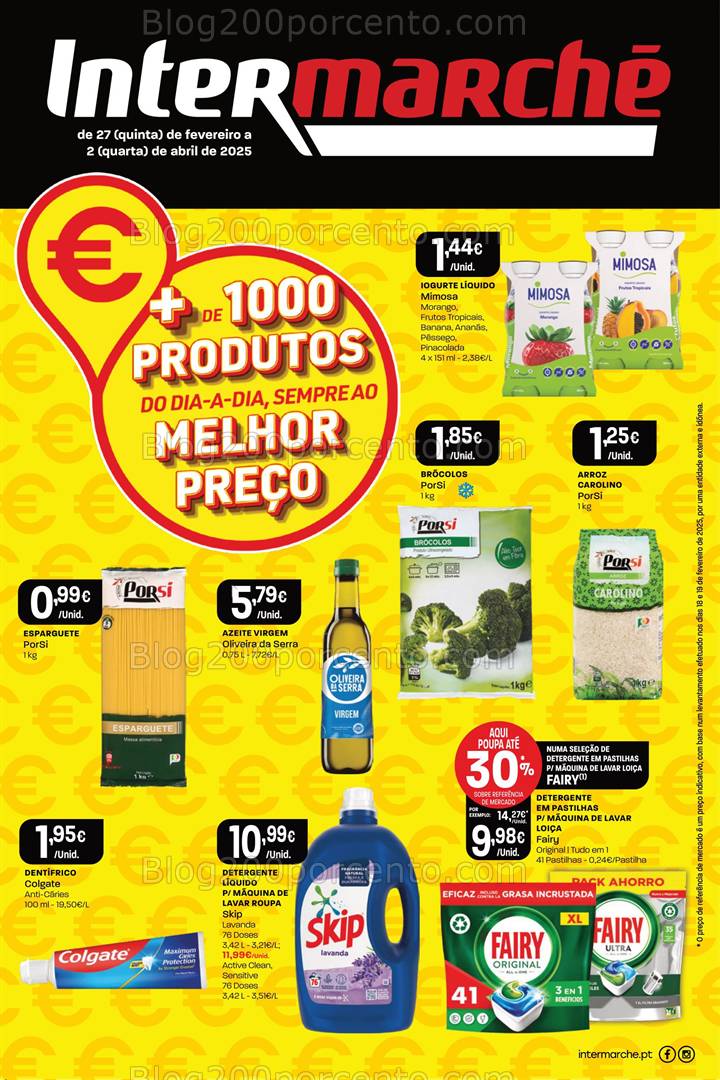 Antevisão Folheto INTERMARCHÉ Extra Melhor Preço Promoções até 2 abril
