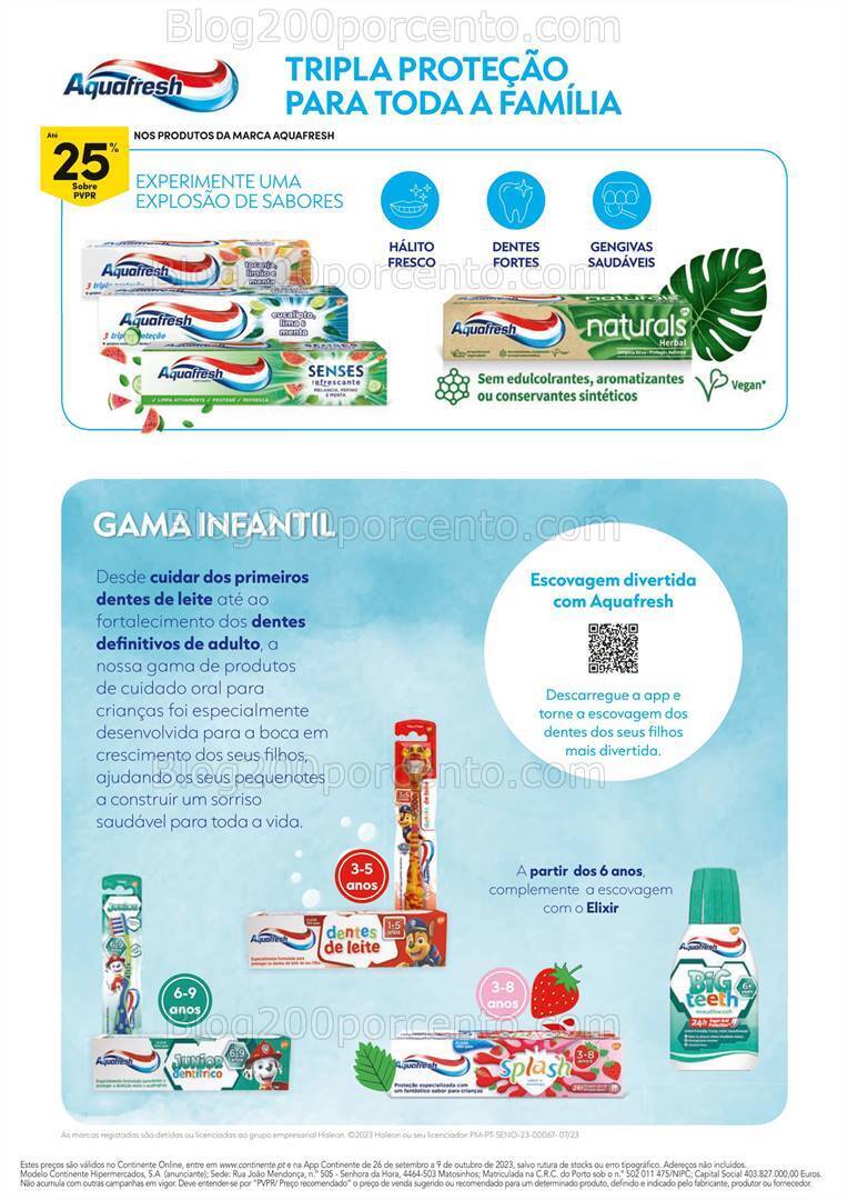 Antevisão Folheto CONTINENTE Extra Higiene Oral Promoções de 26 setembro a 9 outubro