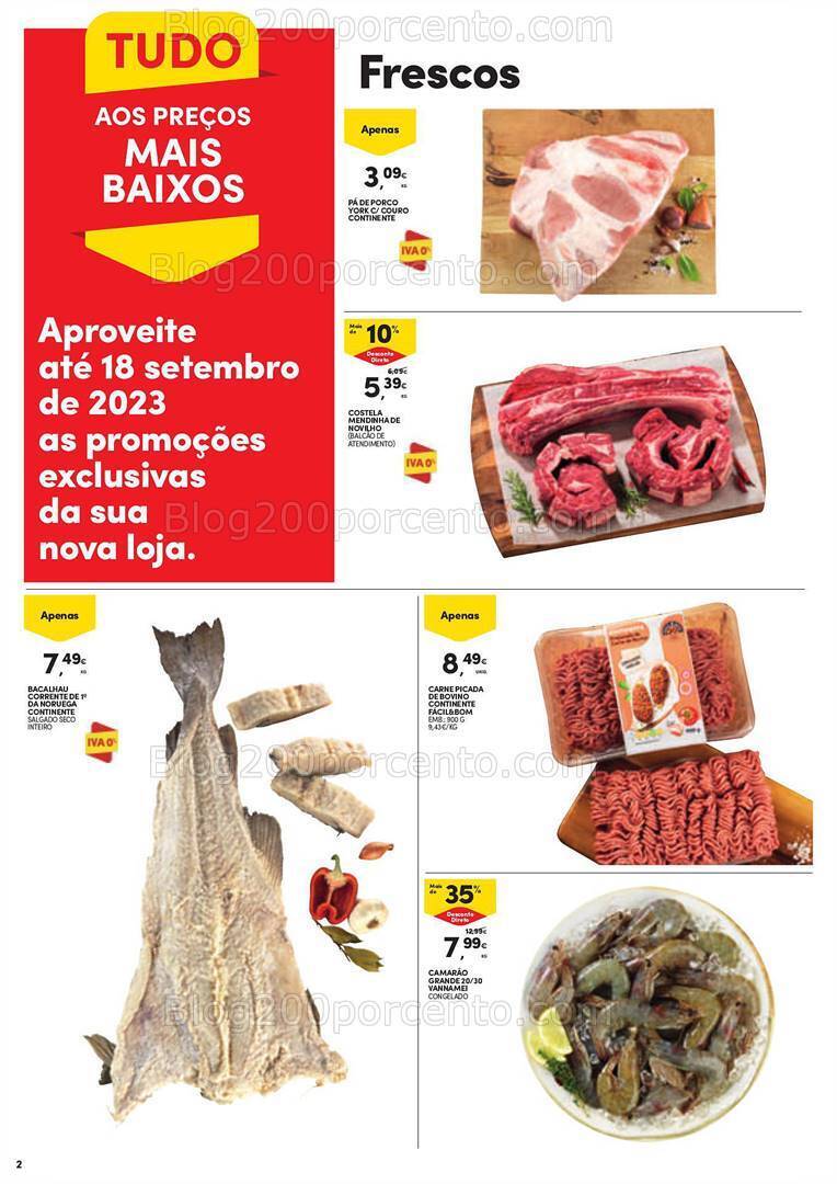 Antevisão Folheto CONTINENTE Abertura Monumental Promoções de 14 a 18 setembro