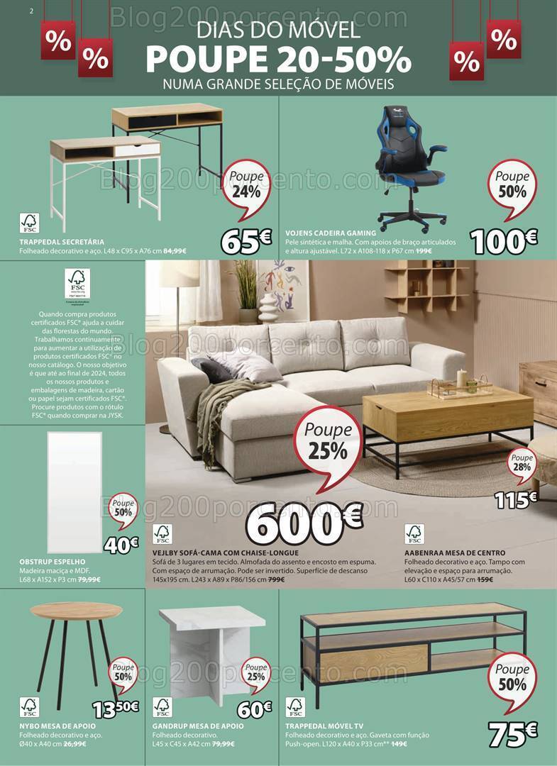 Antevisão Folheto JYSK Promoções de 4 a 31 janeiro