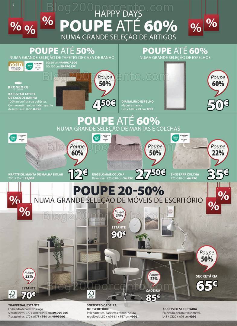 Antevisão Folheto JYSK Promoções de 25 a 31 janeiro