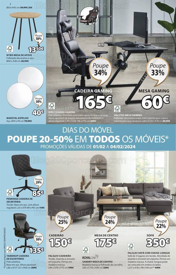 Antevisão Folheto JYSK Promoções de 1 fevereiro a 6 março