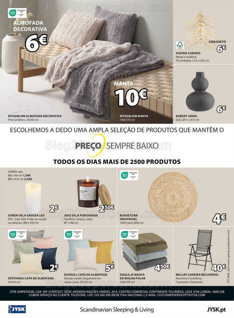 Antevisão Folheto JYSK Promoções de 22 fevereiro a 6 março
