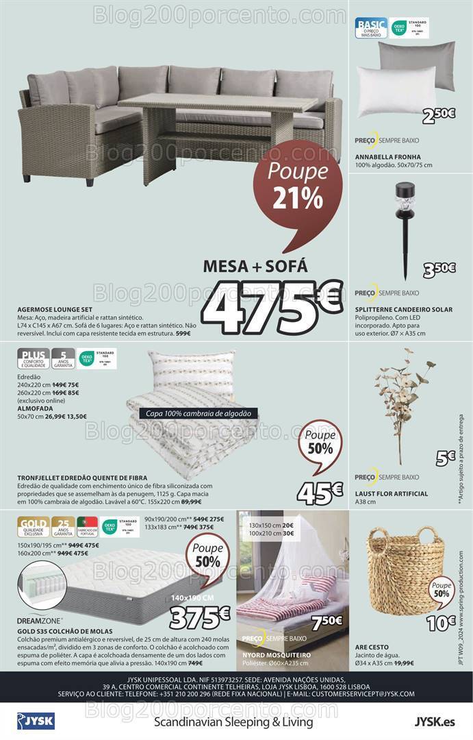 Antevisão Folheto JYSK Promoções de 29 fevereiro a 6 março