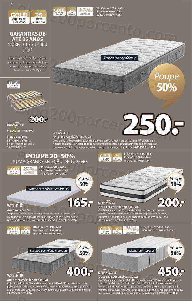 Antevisão Folheto JYSK Promoções de 9 março a 12 abril