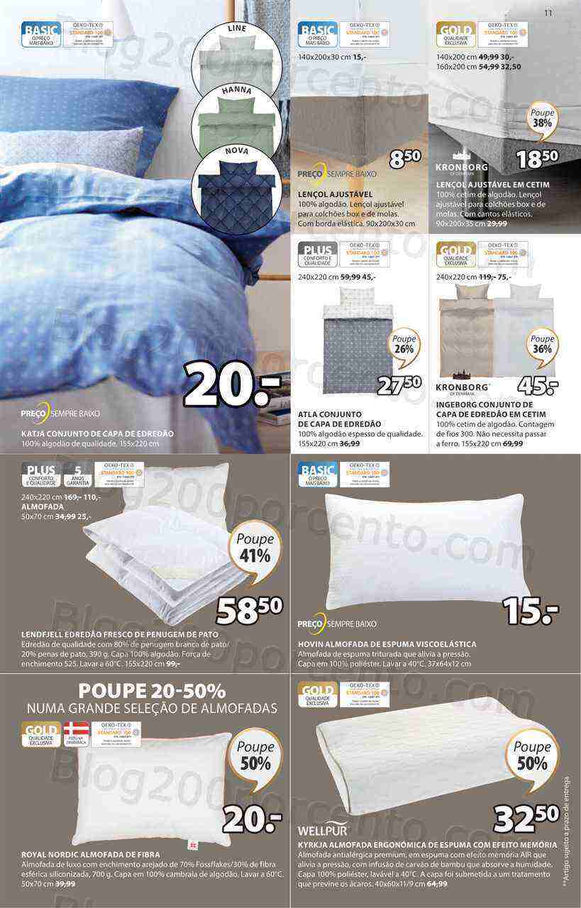 Antevisão Folheto JYSK Promoções de 9 março a 12 abril