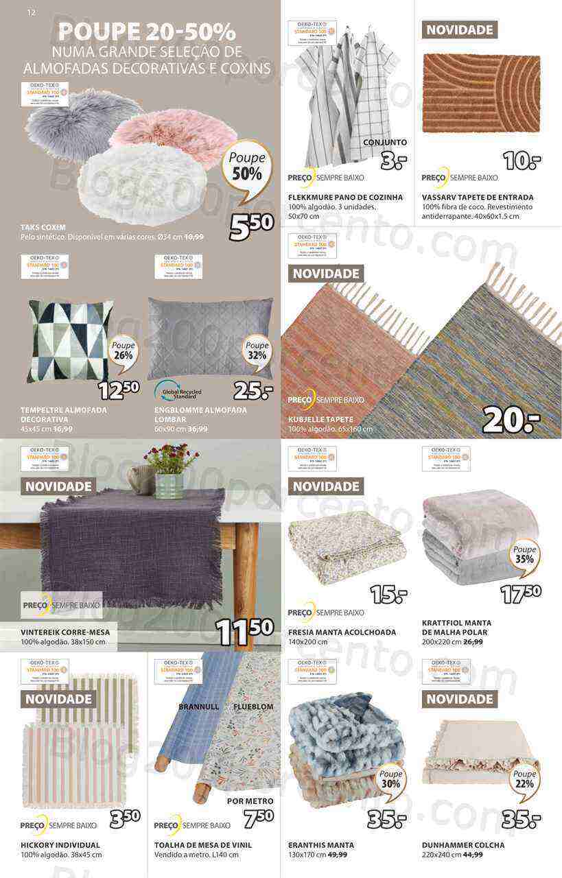 Antevisão Folheto JYSK Promoções de 9 março a 12 abril