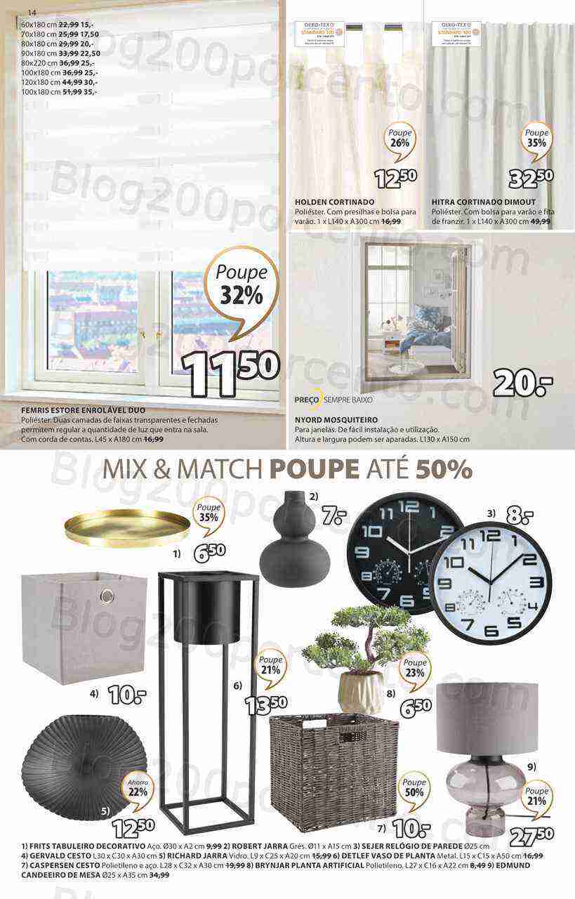 Antevisão Folheto JYSK Promoções de 9 março a 12 abril