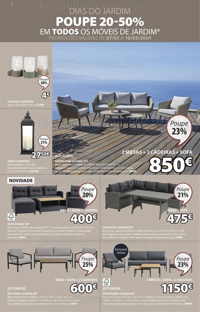 Antevisão Folheto JYSK Promoções de 7 março a 14 abril