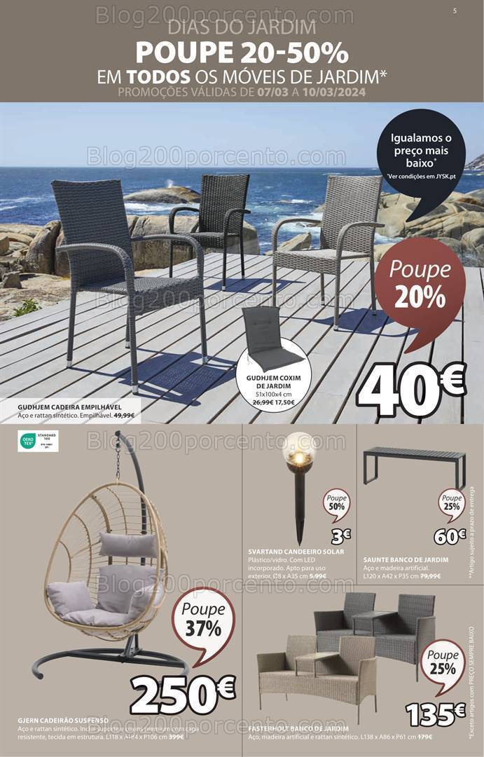 Antevisão Folheto JYSK Promoções de 7 março a 14 abril