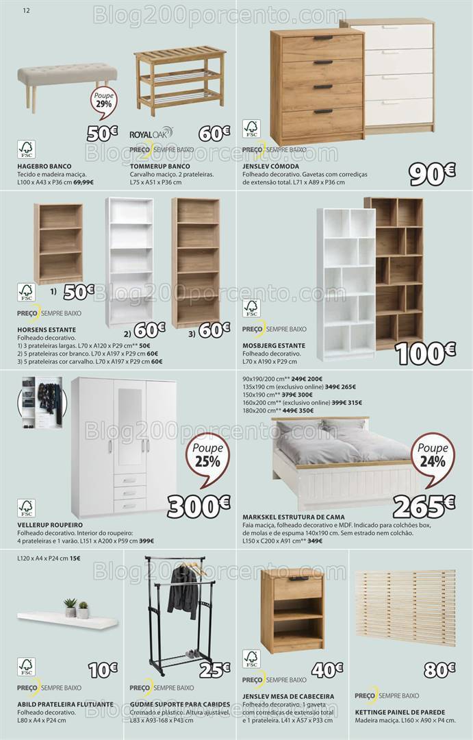 Antevisão Folheto JYSK Promoções de 7 março a 14 abril