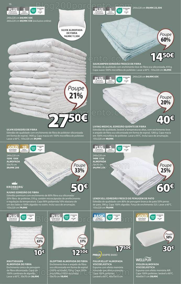 Antevisão Folheto JYSK Promoções de 7 março a 14 abril