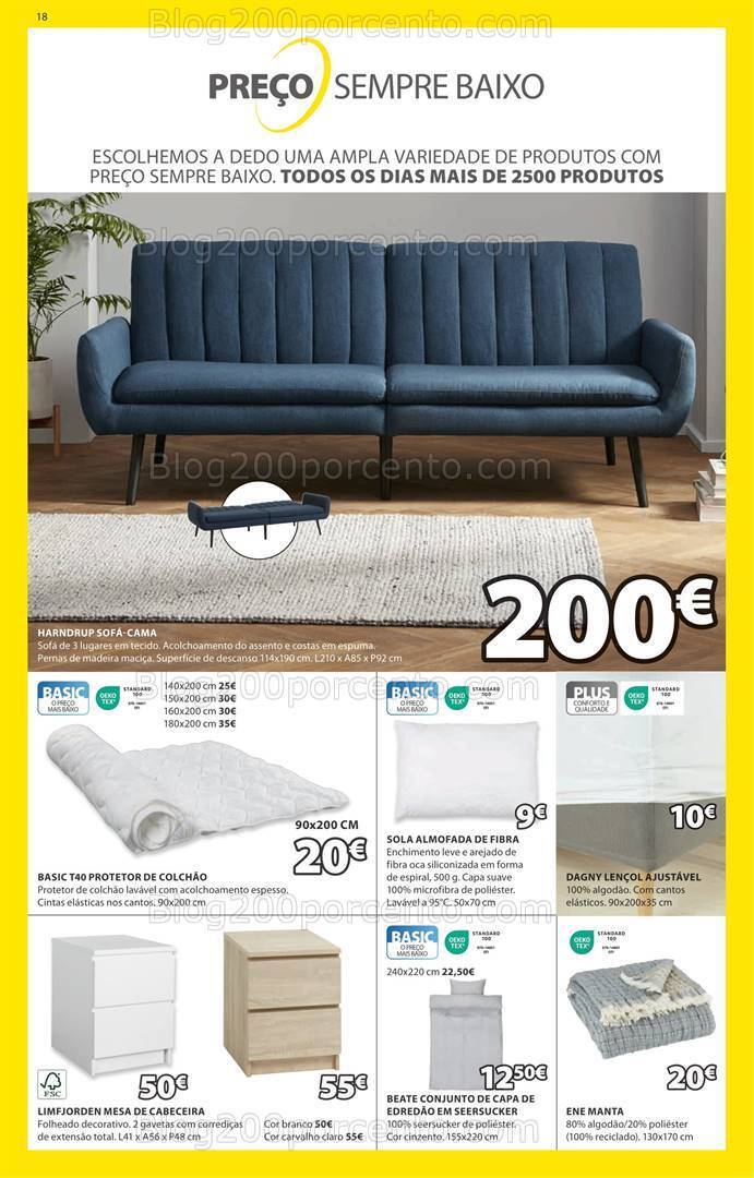 Antevisão Folheto JYSK Promoções de 7 março a 14 abril