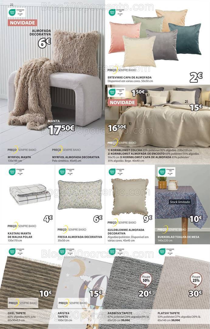 Antevisão Folheto JYSK Promoções de 7 março a 14 abril