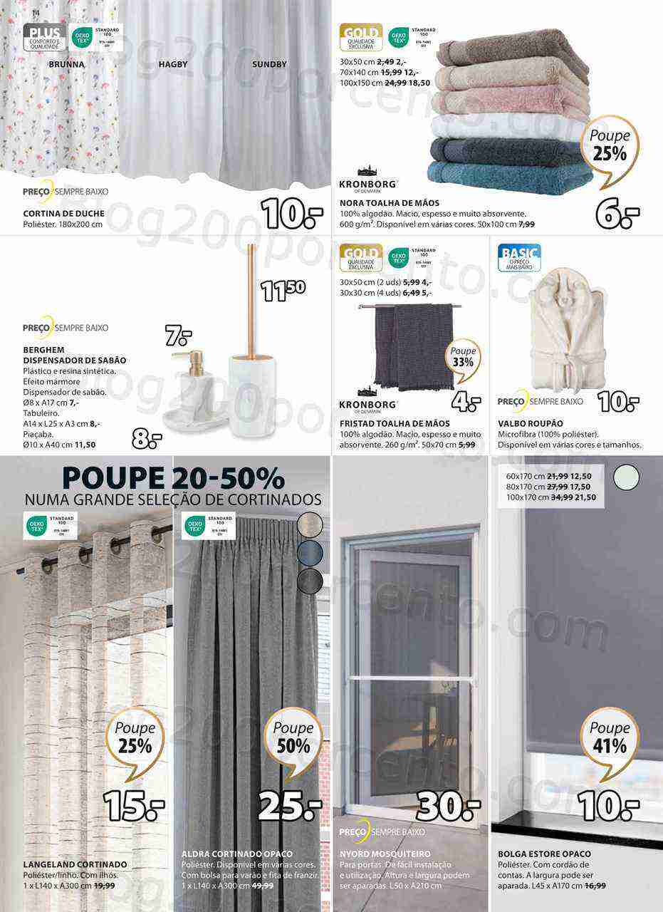 Antevisão Folheto JYSK Promoções de 16 março a 16 abril