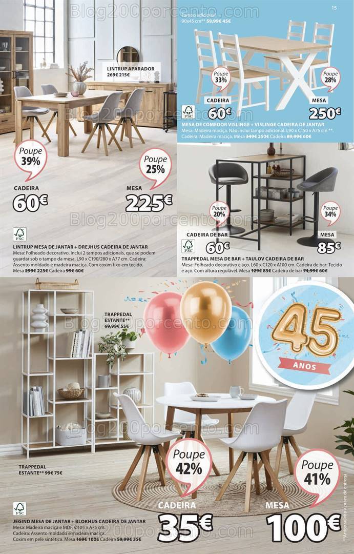 Antevisão Folheto JYSK Promoções de 4 a 14 abril