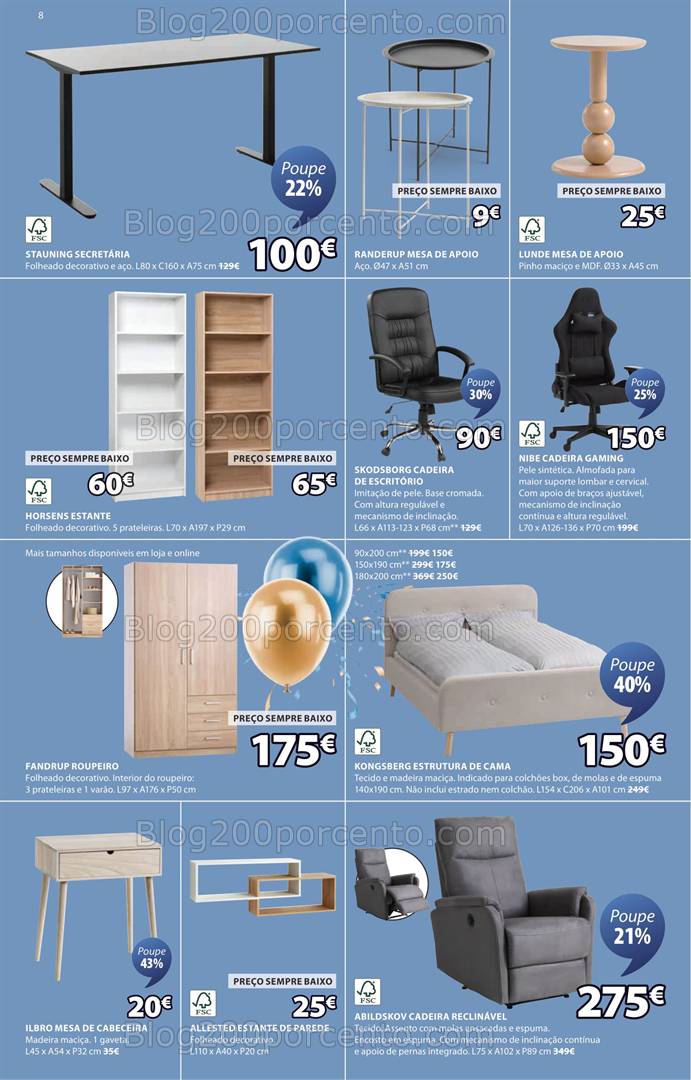 Antevisão Folheto JYSK Promoções de 10 a 30 abril