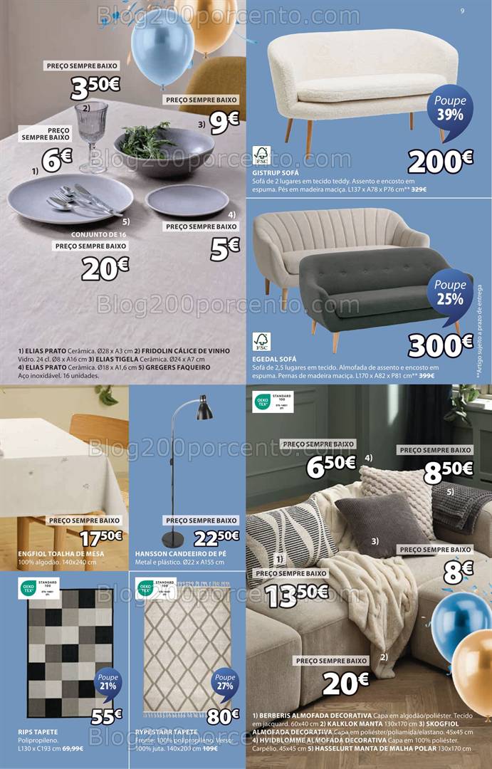 Antevisão Folheto JYSK Promoções de 10 a 30 abril