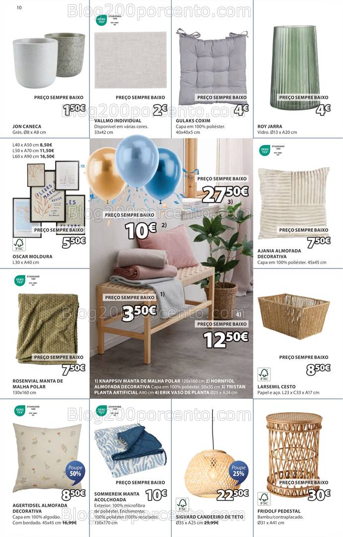 Antevisão Folheto JYSK Promoções de 10 a 30 abril