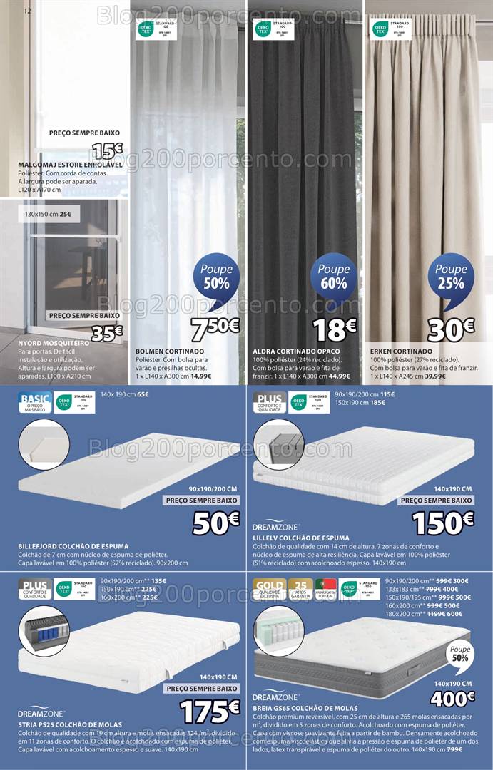 Antevisão Folheto JYSK Promoções de 10 a 30 abril