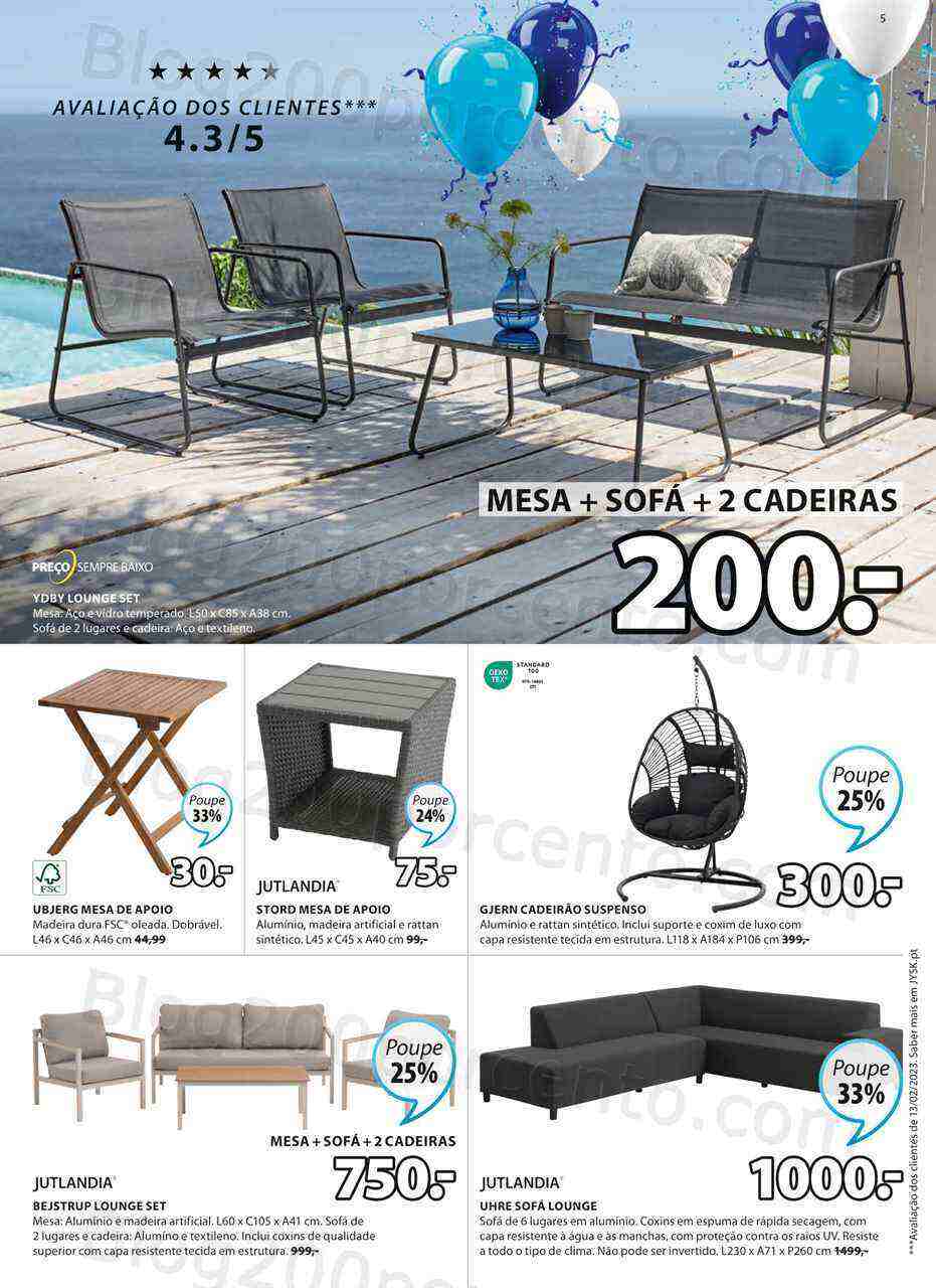 Antevisão Folheto JYSK Promoções de 20 abril a 17 maio